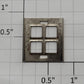 Lionel 260E-60C Nickel 4-Frame Window