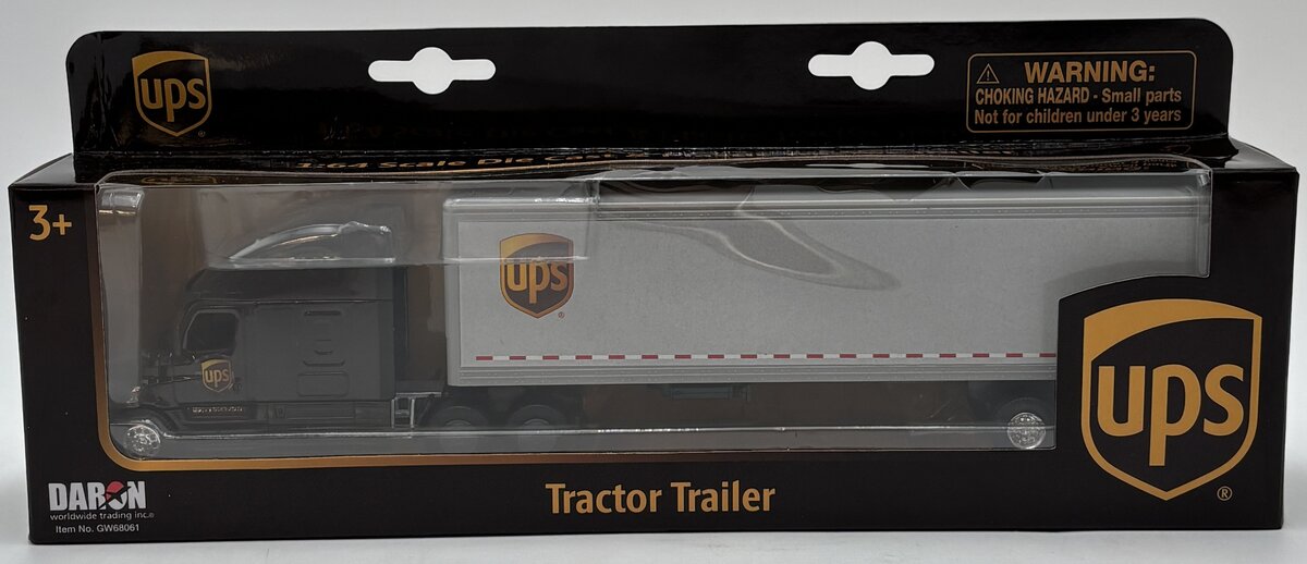 Daron Worldwide Trading GW68061 1:64 UPS Tractor Trailer