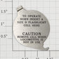 Lionel 2023-39 Battery Cover Plate with Lettering