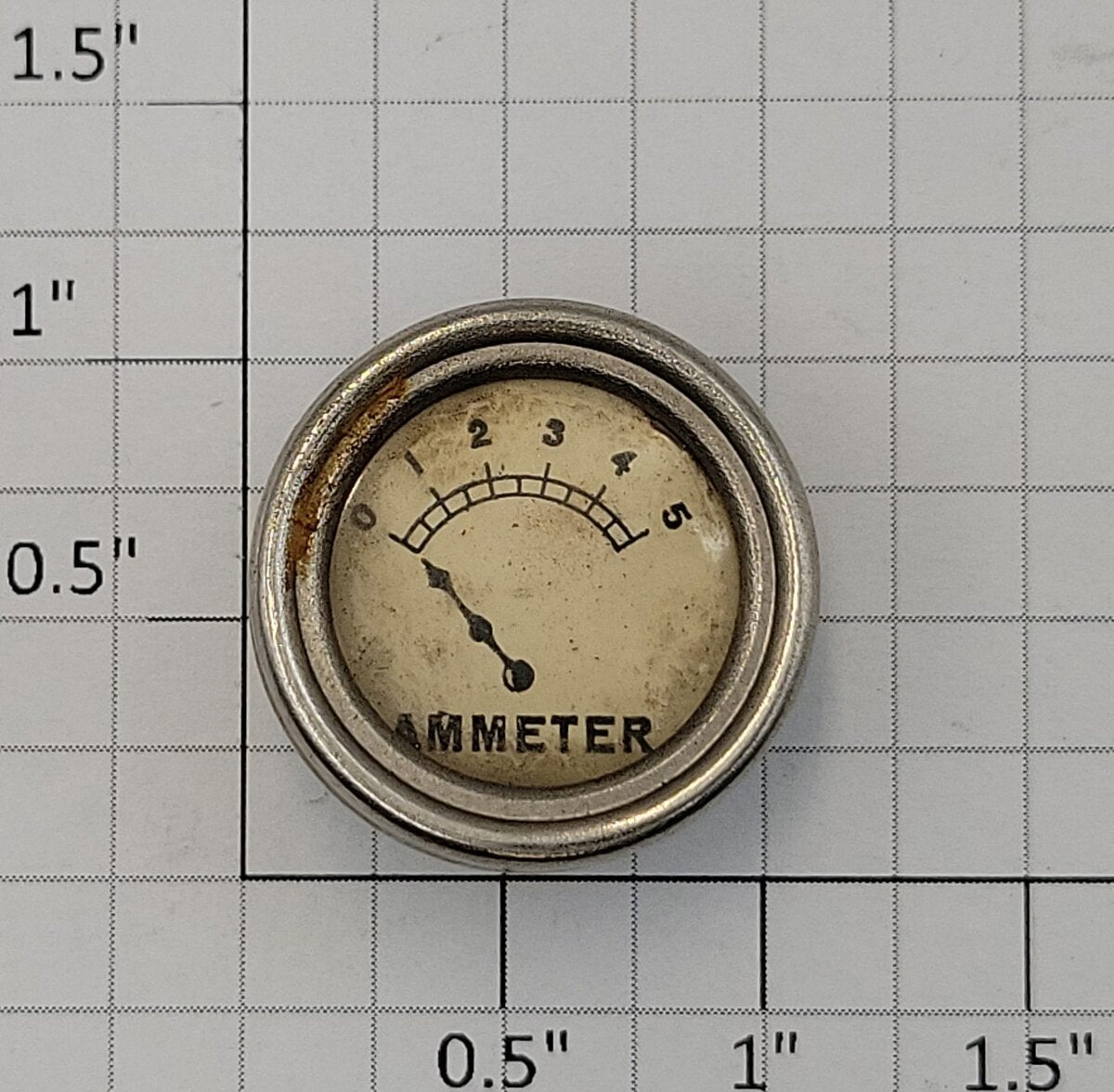 Lionel 440C-19 Panel Control Board Nickel Ammeter Panel Dial
