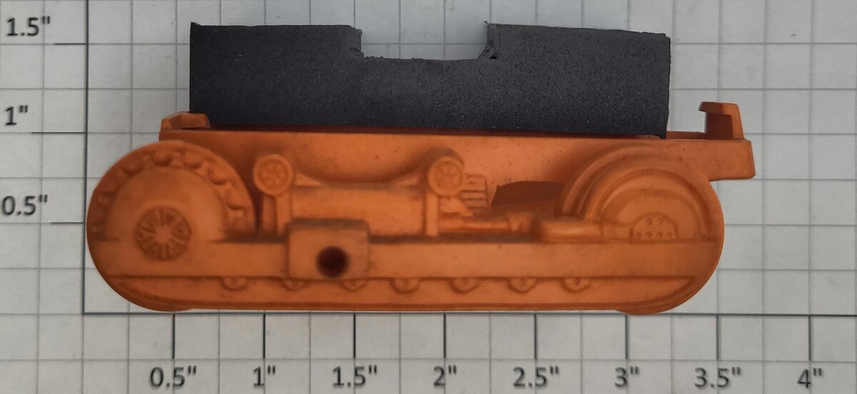 Lionel 6816-30 Orange Light Dozer Roller Chassis