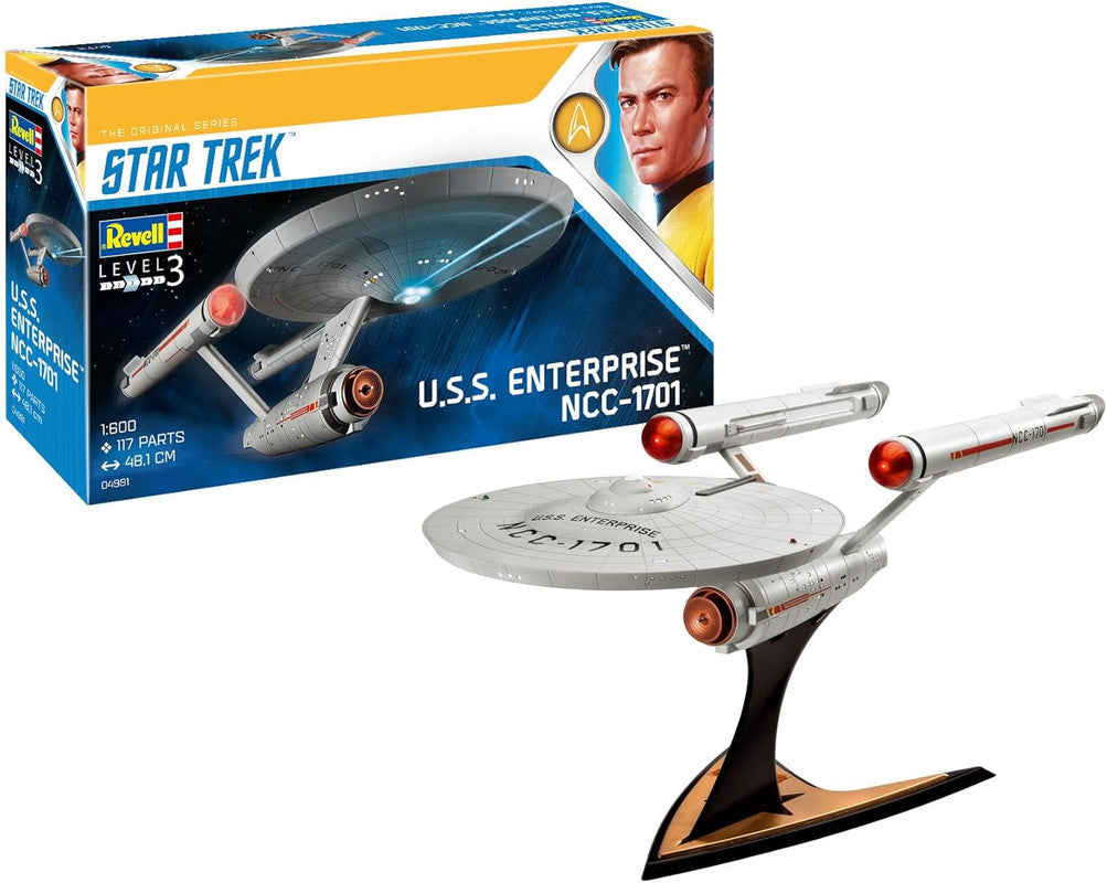 Revell of Germany 04991 1:600 U.S.S. Enterprise NCC-1701 TOS Plastic Model Kit