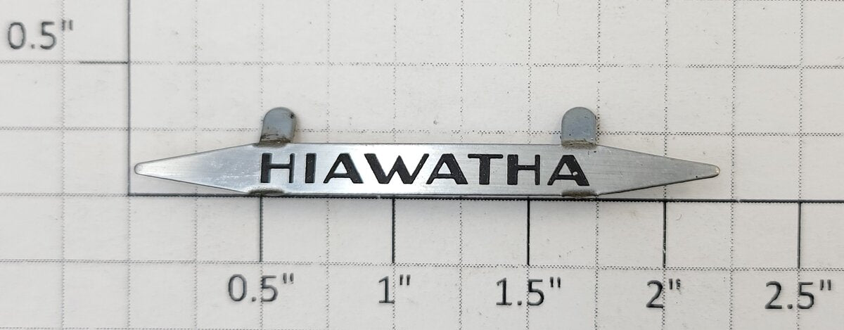 Lionel 250E-71 Hiawatha Metal Side Emblem
