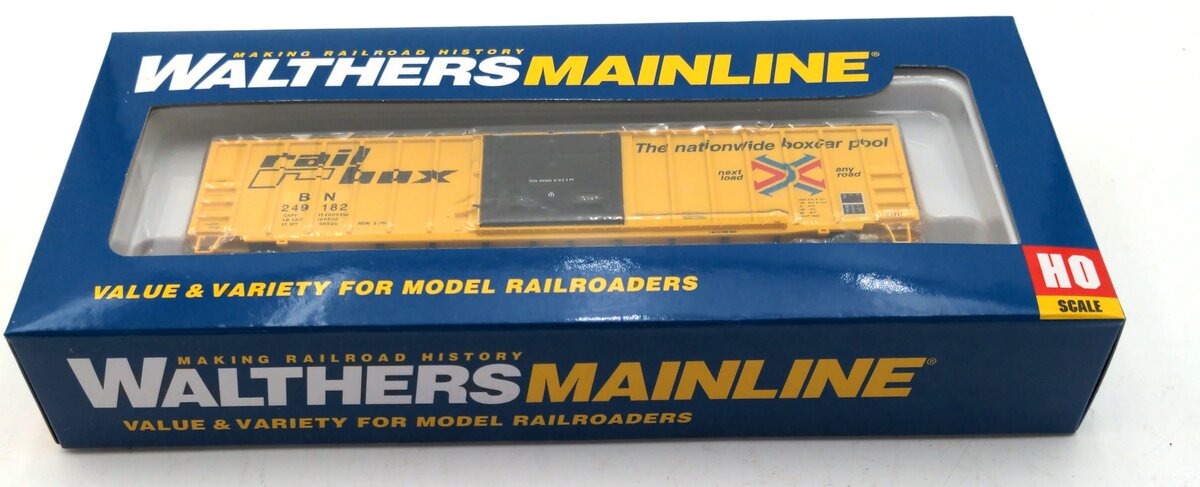 Walthers 910-1827 HO Scale Burlington Northern 50' ACF Exterior Boxcar #249182