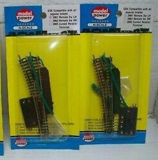 Model Power 3961 N Scale Remote Left Switch Nickel Silver
