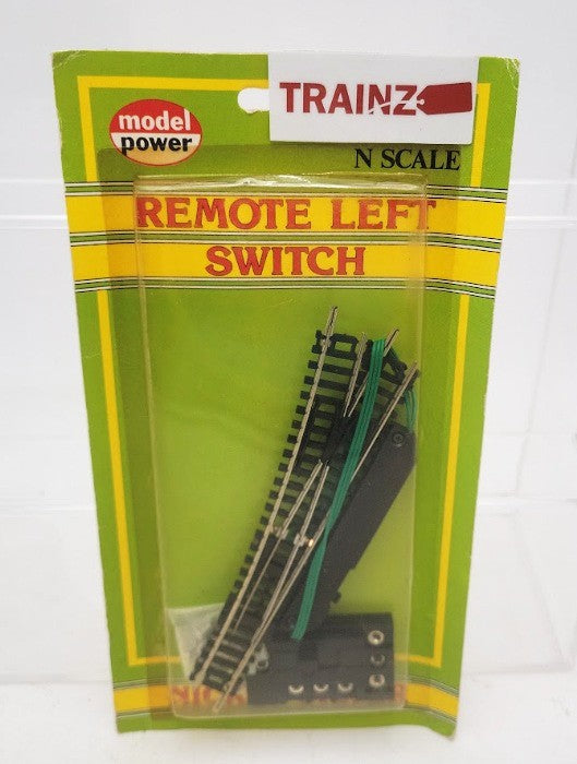 Model Power 3961 N Scale Remote Left Switch Nickel Silver