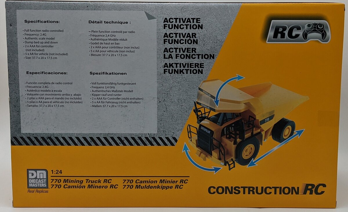 DieCast Masters 25006 1:24 RC Cat 770 Mining Truck