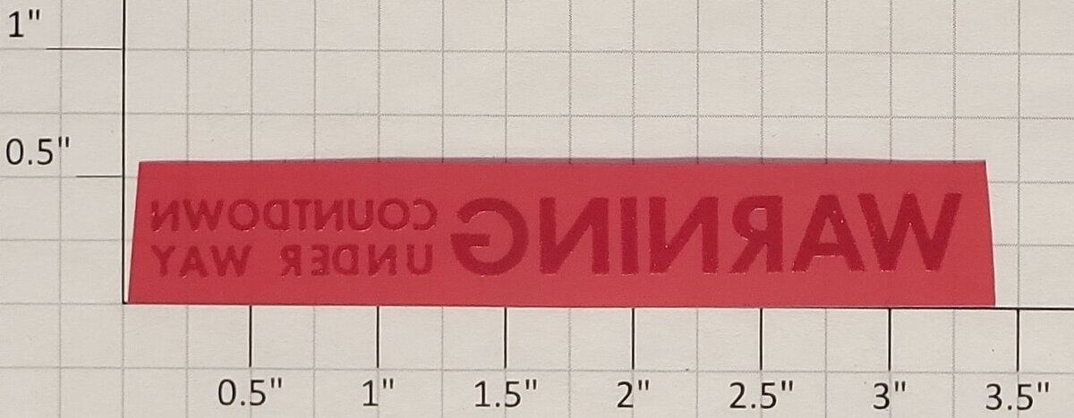 Lionel 175-207 Red Plastic Warning Sign