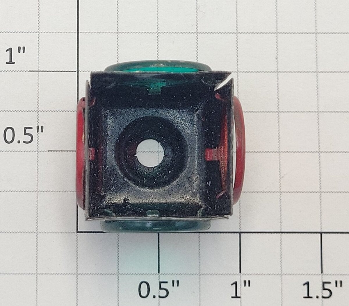 Lionel 210-10 Standard Gauge Black Turnout Track Switch Lantern Missing Red Lens