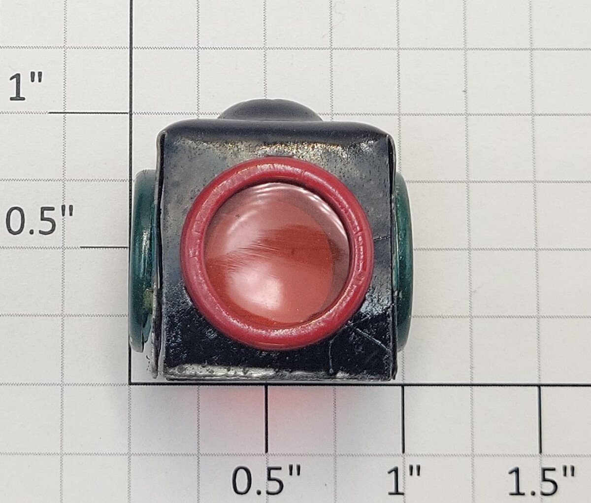 Lionel 210-10 Standard Gauge Black Turnout Track Switch Lantern Missing Red Lens