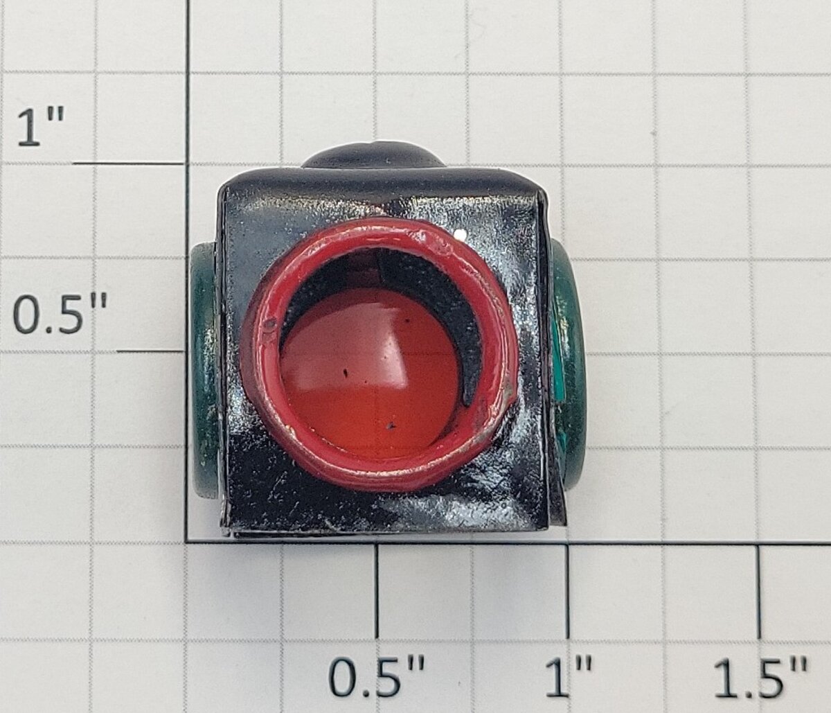 Lionel 210-10 Standard Gauge Black Turnout Track Switch Lantern Missing Red Lens