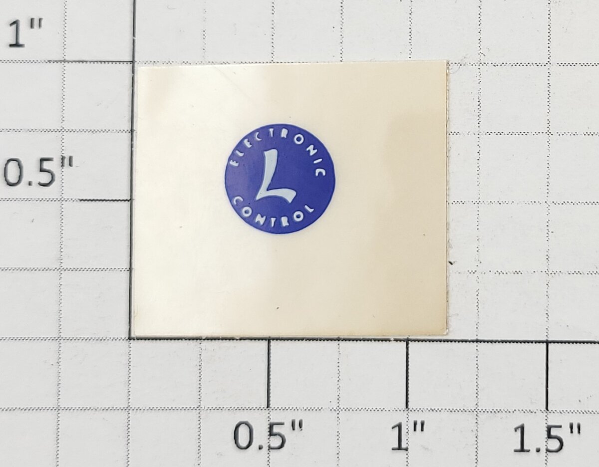 Lionel 4357-1 Blue Electronic Control Sticker Decal