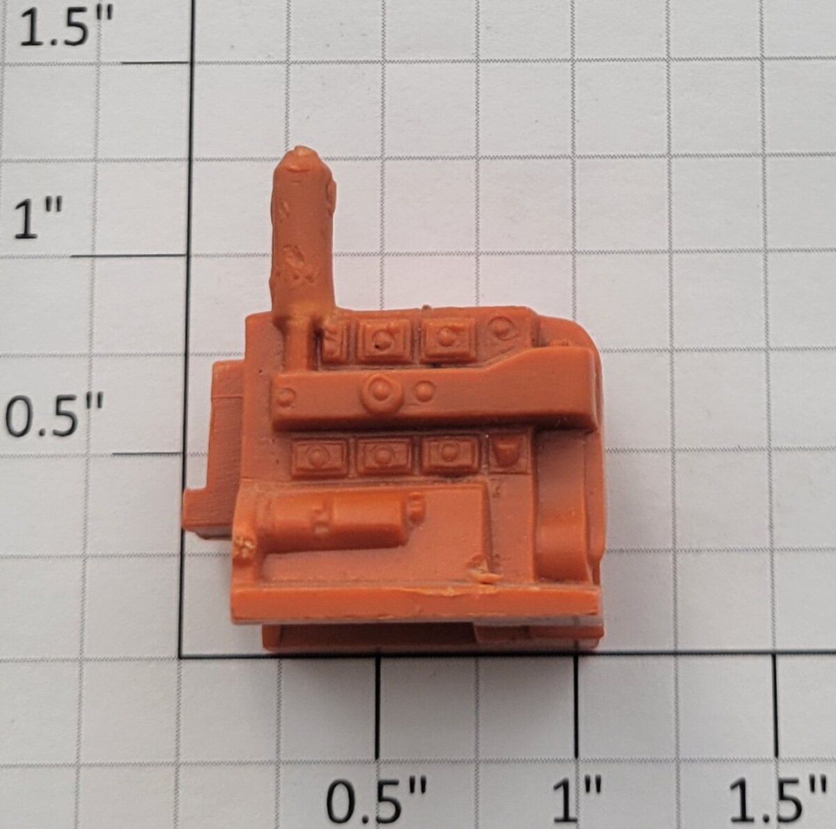 Lionel 6817-17 Orange Scraper Tractor Front Motor Cover