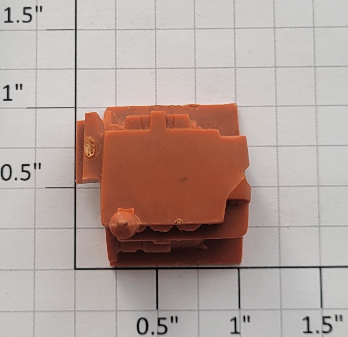 Lionel 6817-17 Orange Scraper Tractor Front Motor Cover