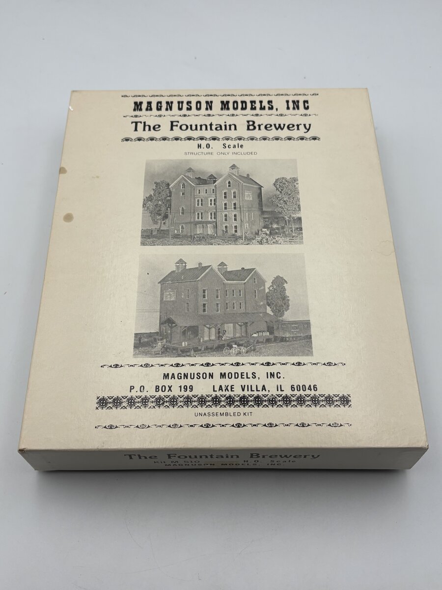 Magnuson Models M510 HO Scale The Fountain Brewery Building Kit
