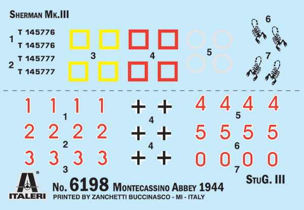 Italeri 6198 1:72 Montecassino Abbey 1944 Battle Set Model Kit