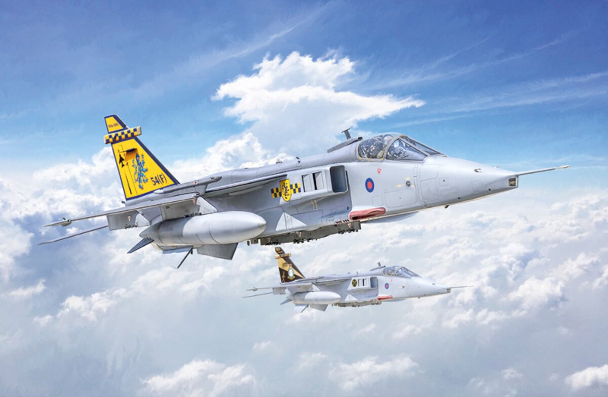 Italeri 1459 1:72 Jaguar GR.1/GR.3 RAF Military Aircraft Plane Model Kit