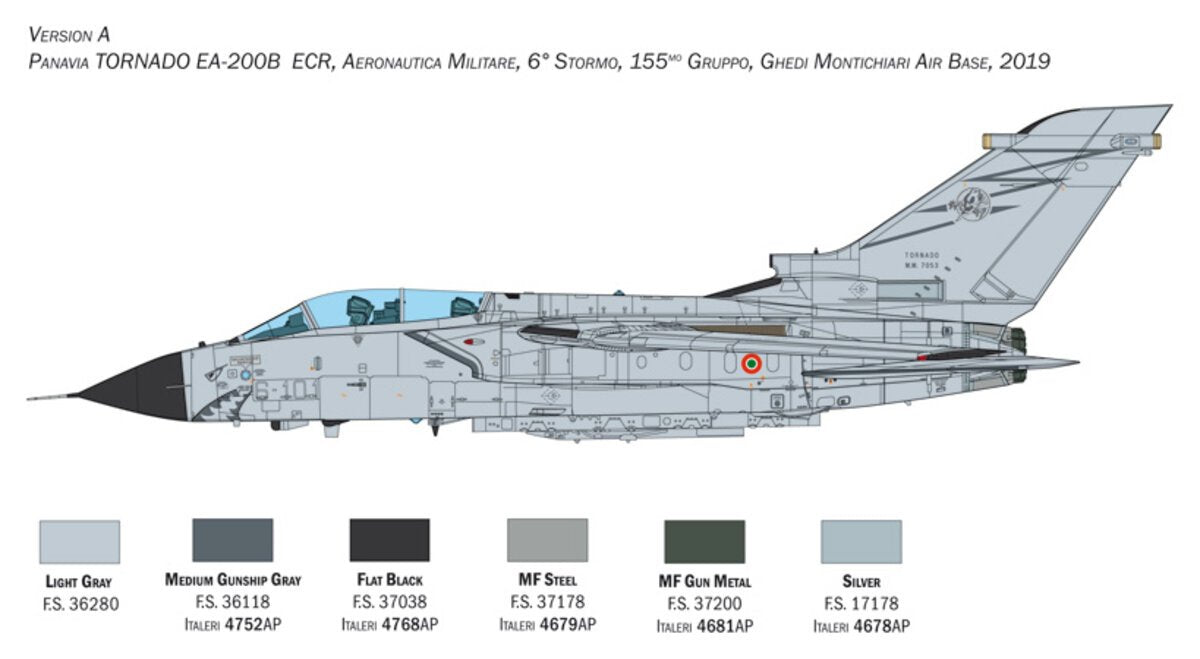 Italeri 2517 1:32 Tornado ECR Military Aircraft Plane Plastic Model Kit