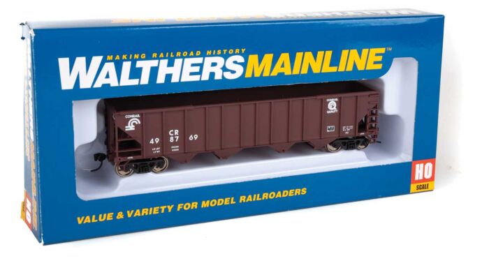 Walthers 910-1985 HO Conrail 50' 100-Ton 4-Bay Hopper RTR #498769
