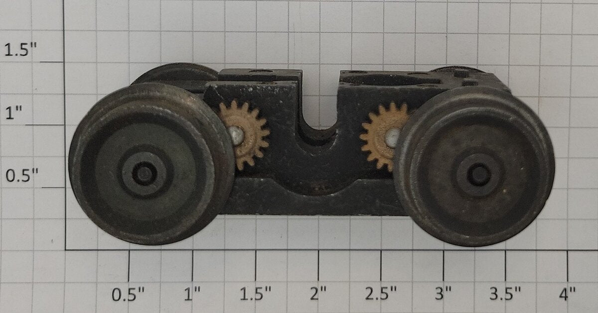 Lionel 2328-187 O Gauge Cast Basic Power Truck w/ Metal Side Gears