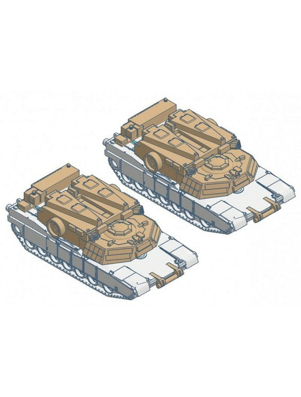 Micro-Trains 49945914 N Abrams Tank M1 Mine Clearing Vehicle Kit (Pack of 2)