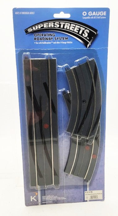 K-Line 6-21576 O Gauge SuperStreets Skid Mark Roadway (Pack of 4)