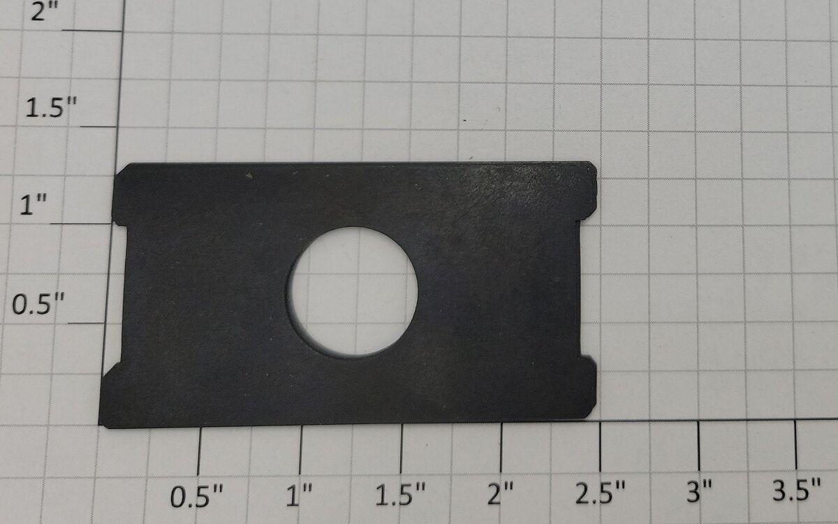 Lionel 6413-2 Black Metal Mercury Capsule Plate
