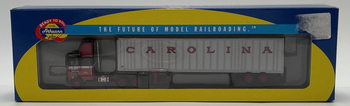 Athearn 91080 HO Carolina Freight Carriers w/ 48' Wedge Trailer & Freightliner