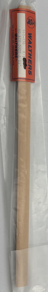 Walthers 944-436 HO Air Duct x 11" (Pack of 2)