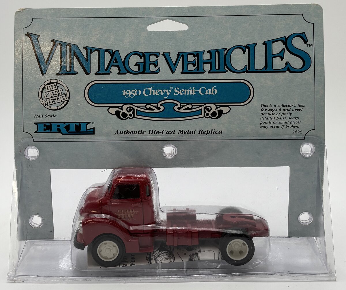 Ertl 2625 1:43 Red 1950 Chevy Semi-Cab Vintage Vehicles