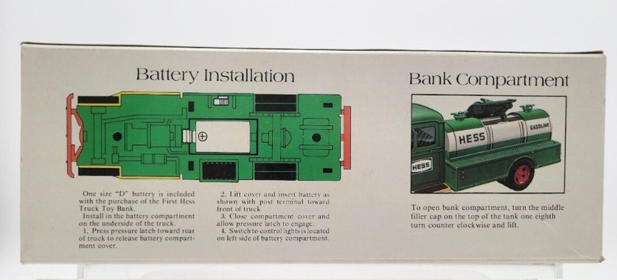 Hess 1980 The First Hess Truck Tanker Truck Bank