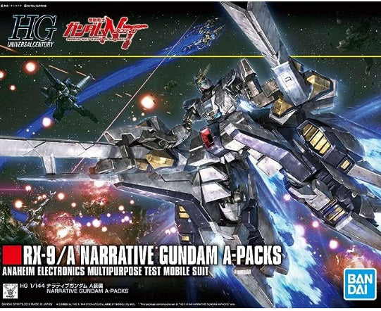 Bandai 2435746 1:144 HGUC #218 Narrative Gundam A-Packs Gundam Plastic Model Kit