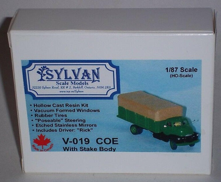 Sylvan Scale Models V-019 HO Scale COE Stake Body Gasoline Truck Resin Kit