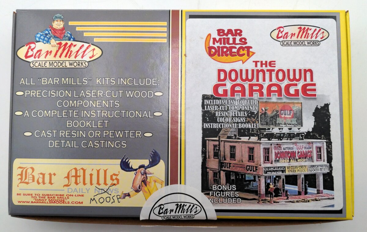 Bar Mills 0322 HO Downtown Garage Building Kit