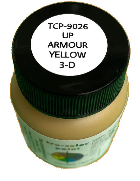 Tru-Color TCP-9026 UP Armour Yellow 3D Railroad Color Acrylic Paint- 1 oz Bottle