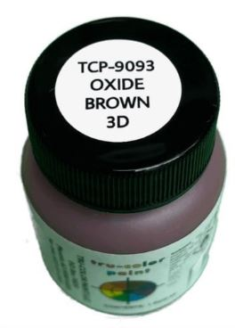 Tru-Color 9093 Oxide Brown 3D Railroad Color Acrylic Paint - 1 oz. Bottle