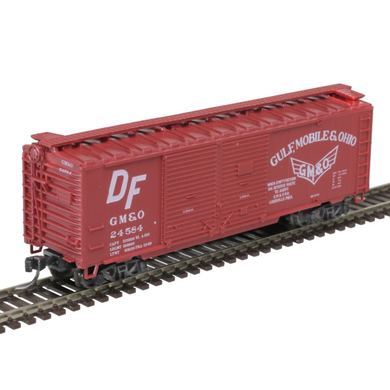 Atlas 50006196 N Gulf Mobile & Ohio 40' Double-Door Boxcar #24584