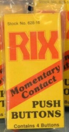 Rix Products 628-16 Momentary Contact Push Buttons (Pack of 4)