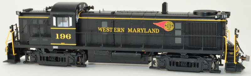 Bowser 25234 HO Western Maryland ALCo RS-3 Diesel Locomotive - Standard DC #196