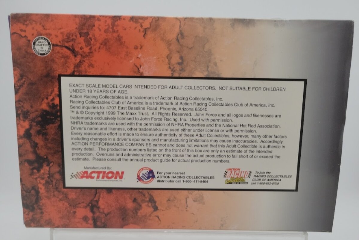 Action W249929254-1 1:24 Scale John Force '99 Mustang Castrol GTX Body Funny Car