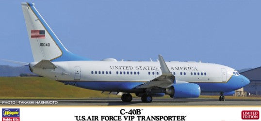 Hasegawa 10848 1:200 C-40B USAF VIP Transport Aircraft Plane Model Kit