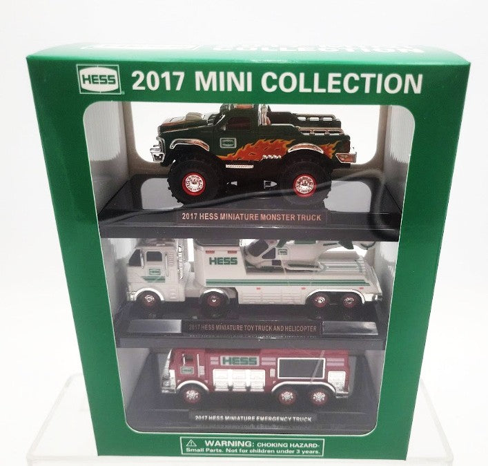 Hess 2017 Diecast Mini Collection Monster Truck / Helicopter & Emergency Truck