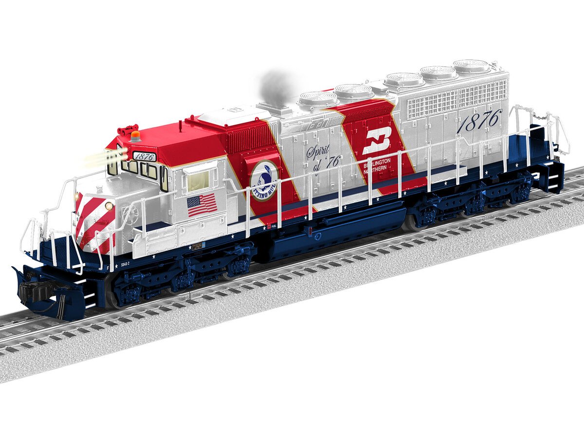 Lionel 2233511 O Burlington Northern Legacy SD40-2 Diesel Locomotive #1876