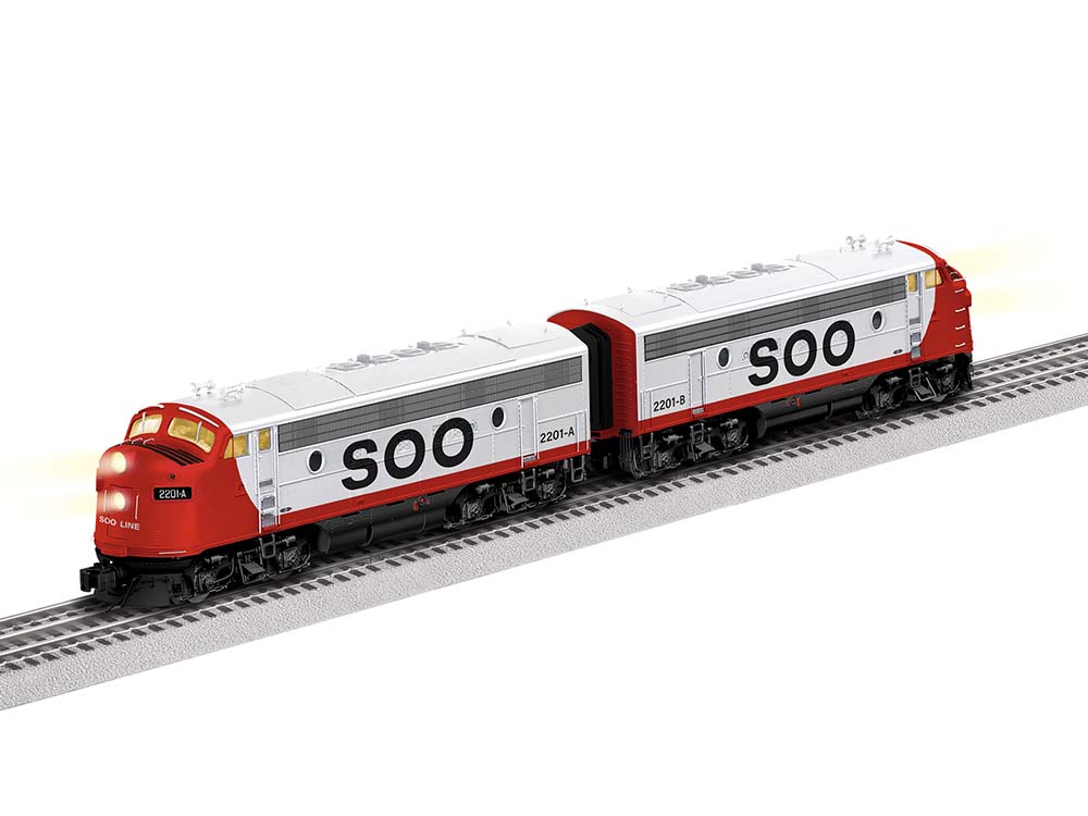 Lionel 2233830 O BTO Soo Line LEGACY F7 AA Diesel Locomotive Set #2201A/#2201B LN/Box