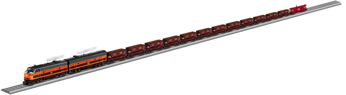 Lionel 2222070 O Bessemer & Lake Erie Legacy Diesel Ore Train Set