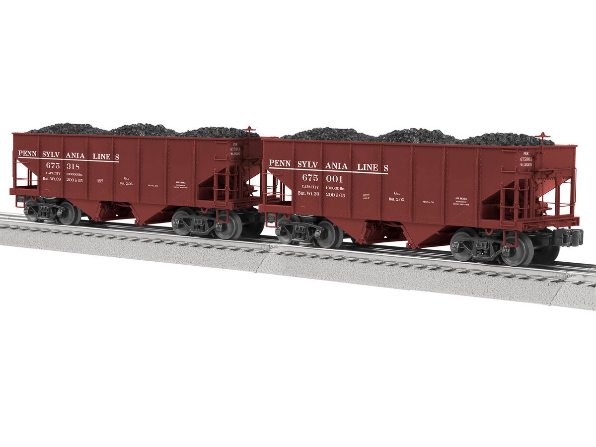 Lionel 2226940 O Pennsylvania 2 Bay Hopper Car (Set of 2)
