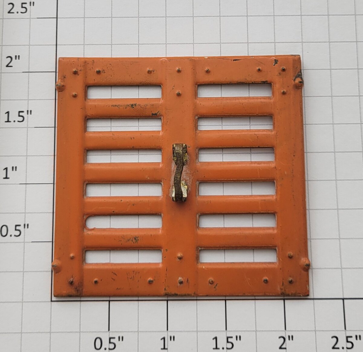 Lionel 513-21 Stock Car 513 Orange Cattle Door with Handle