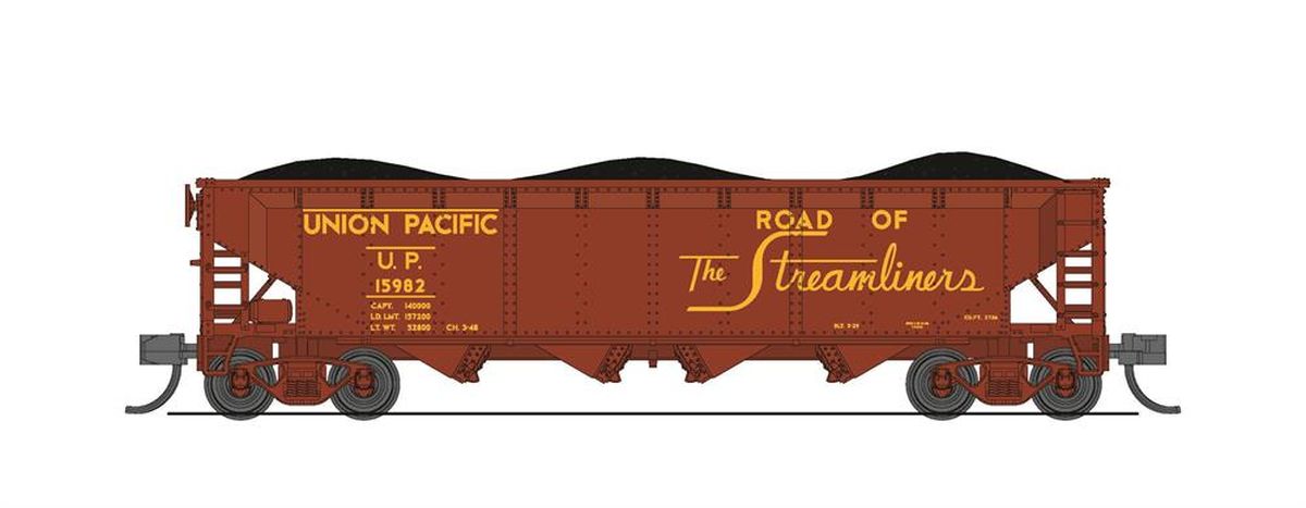 Broadway Limited 7438 N UP Fantasy ARA 70-Ton Quad Hopper Pack (Pack of 4)