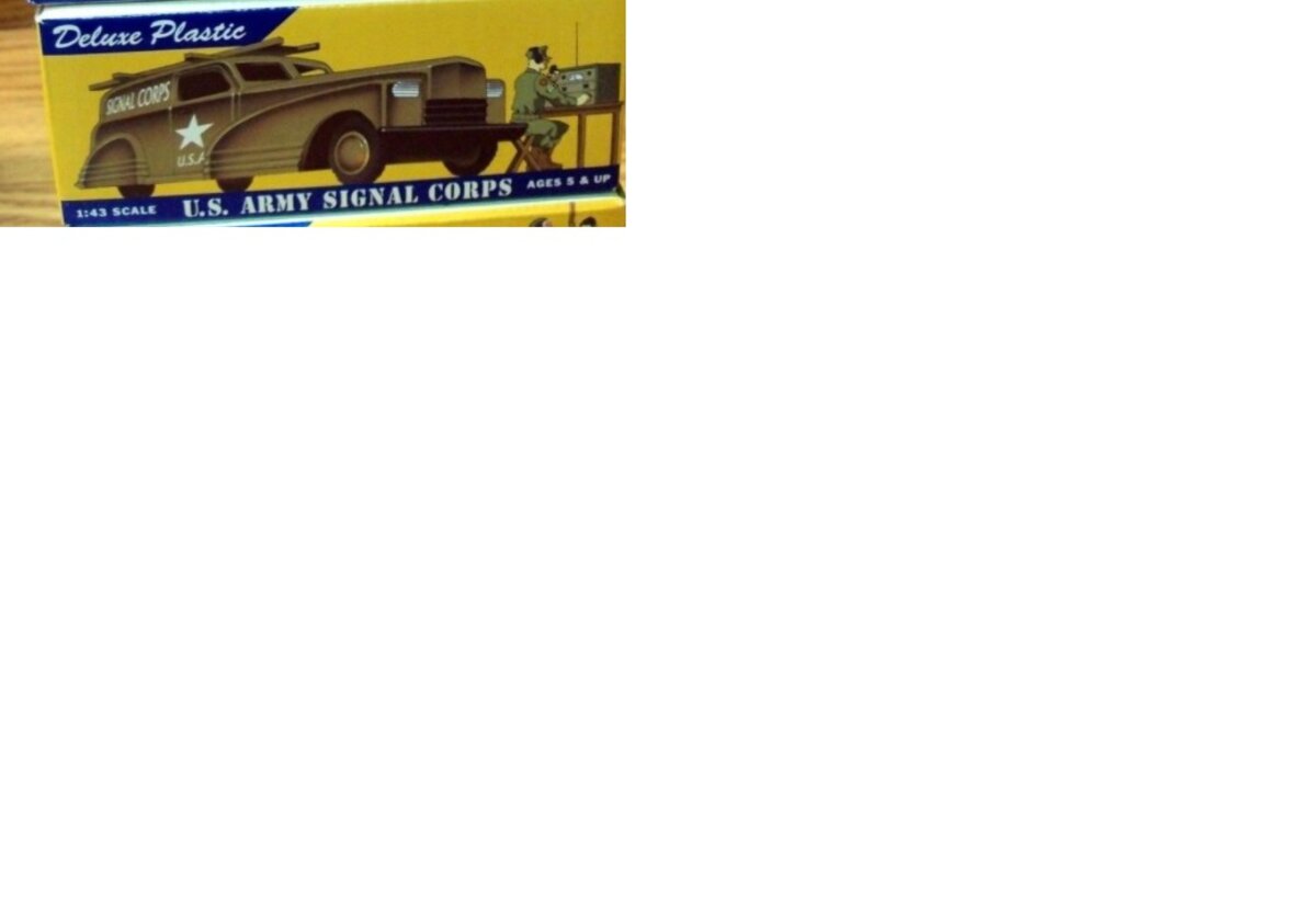 Dimestore 20056 1:43 US Army Signal Corps Plastic Toys of the 40's and 50's