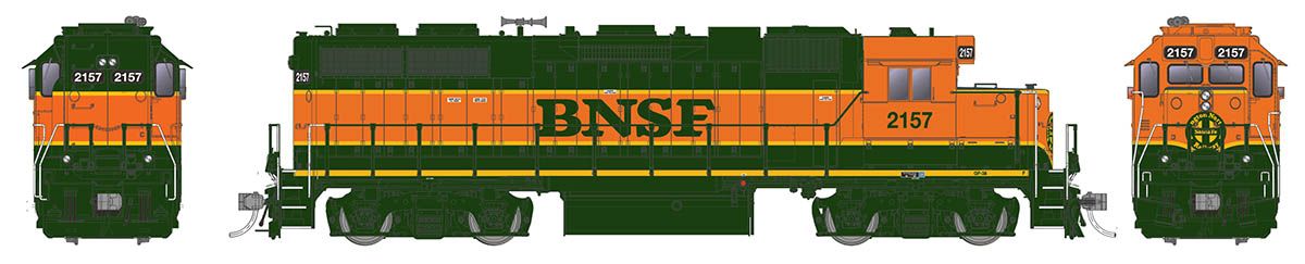 Rapido Trains 038535 HO BNSF GP38 Diesel Locomotive with DCC & Sound #2169